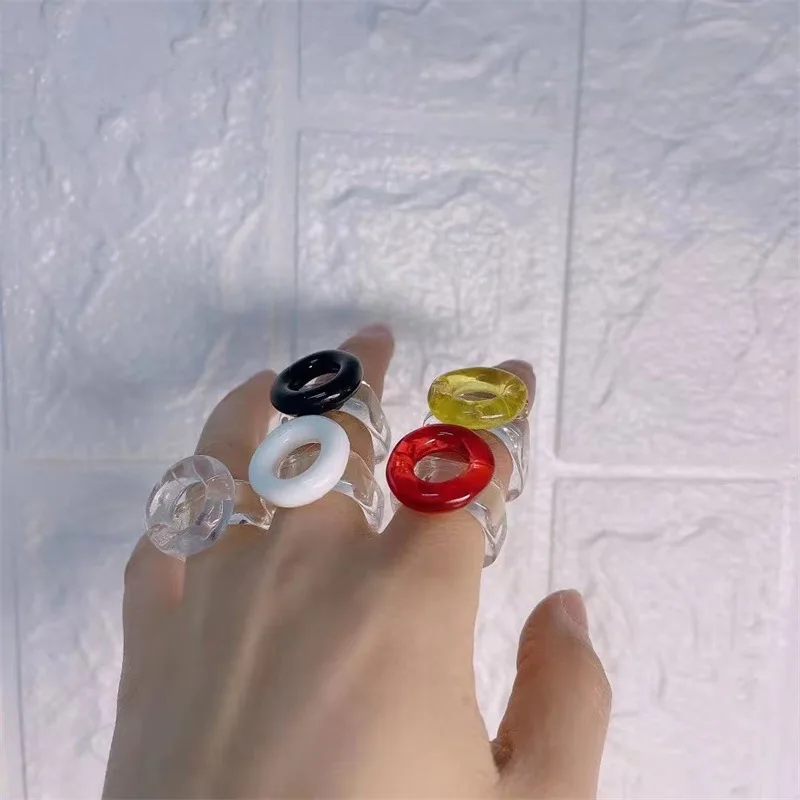 Girls Ring Transparent Resin Acrylic Round Diy Colorful Personality Rings For Women Jewelry Korea Get Together Accessory Anillo
Girls Ring Transparent Resin Acrylic Round Diy Colorful Personality Rings For Women Jewelry Korea Get Together Accessory Anillo