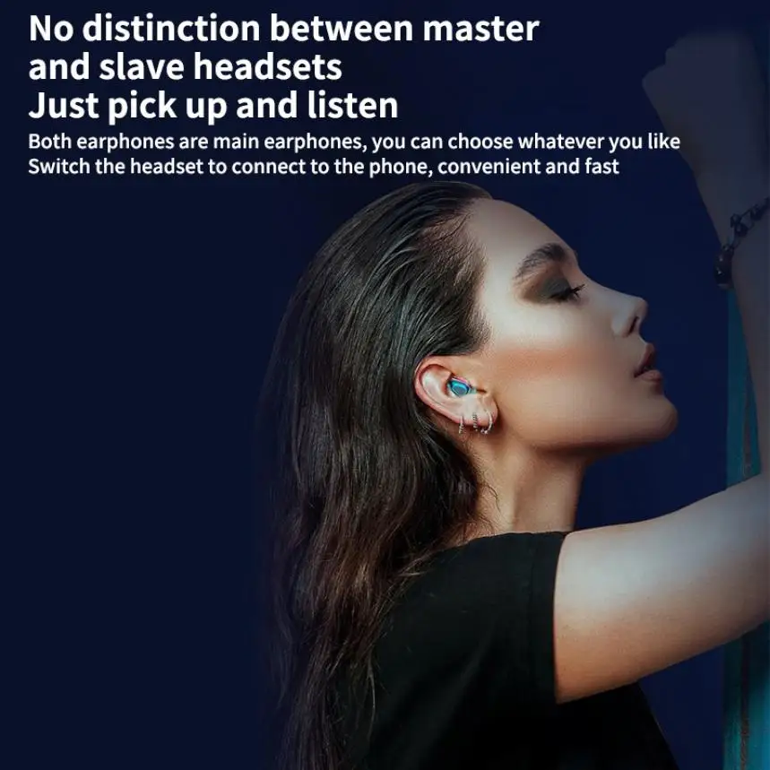 G40 TWS Bluetooth 5.1 Wireless Sport Earphone Screen Digital Display Touch Control Mini Noise Reduction Earbuds for Phone
