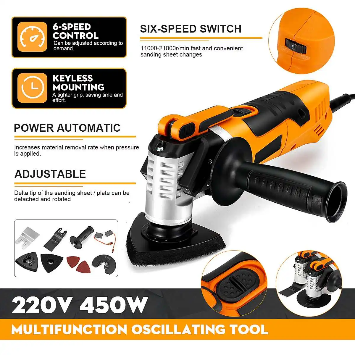 220V Oscillating Multi-Tools Renovator Multifunction Tool Wood Working Electric Home Decoration Trimmer Electric Saw
220V Oscillating Multi-Tools Renovator Multifunction Tool Wood Working Electric Home Decoration Trimmer Electric Saw