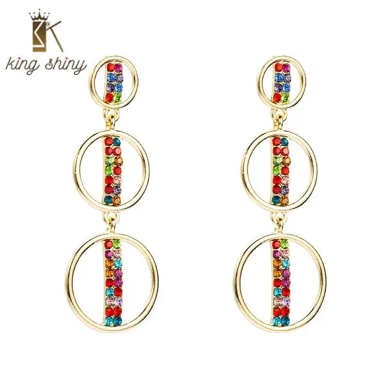 Elegant Multi Color Crystal Dangle Earrings for Woman Vintage Geometric Big Round Circle Long Pendant Earrings Girls Ear Jewelry
Elegant Multi Color Crystal Dangle Earrings for Woman Vintage Geometric Big Round Circle Long Pendant Earrings Girls Ear Jewelry