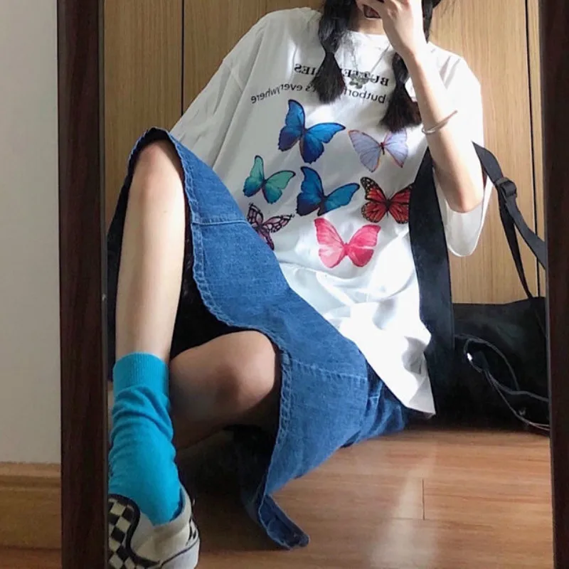Skirts Women Casual Denim Mid-length Streetwear Simple Solid Retro Student Ulzzang High Waist A-line Washed Split Trendy Elegant
Skirts Women Casual Denim Mid-length Streetwear Simple Solid Retro Student Ulzzang High Waist A-line Washed Split Trendy Elegant