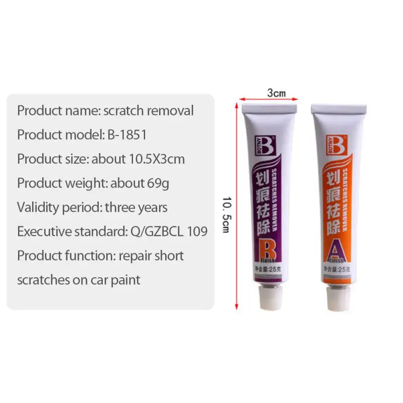 25g Car Scratches Repair Polishing Wax Auto Scratch Repair Agent Care Maintenance Tool Scratch Cream Paint Scratch Remover
25g Car Scratches Repair Polishing Wax Auto Scratch Repair Agent Care Maintenance Tool Scratch Cream Paint Scratch Remover