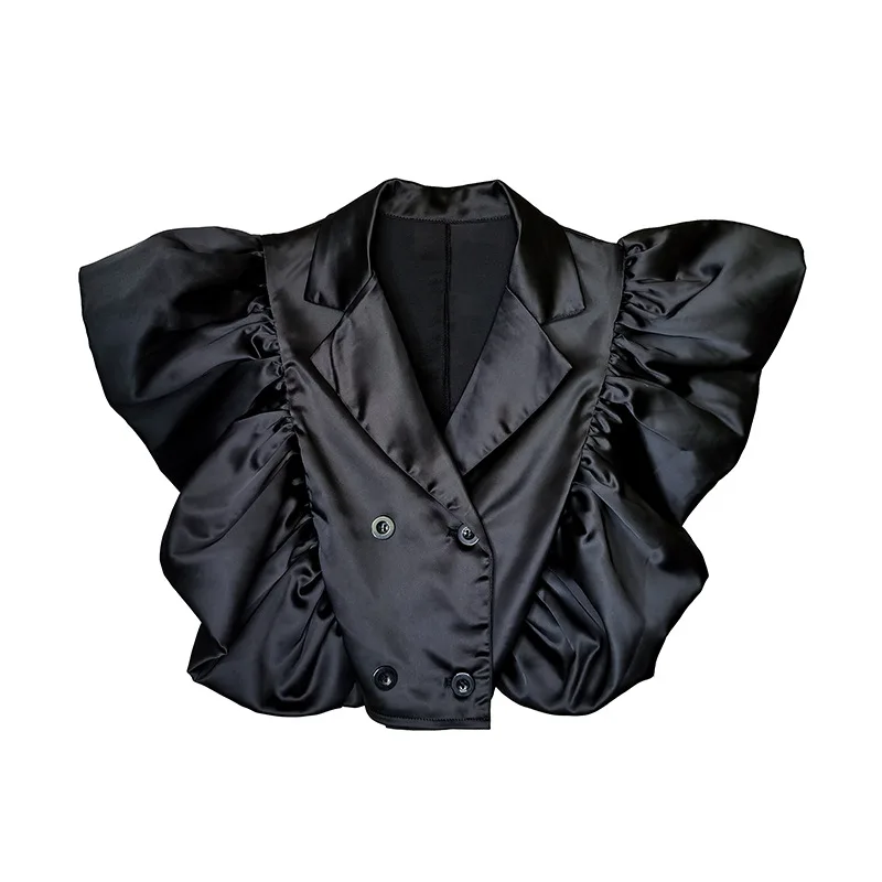 Fashion Brand Women Temperament Coat 2021 Summer Women Ruffle Suit Coat Female Casual Short Coat Z754
Fashion Brand Women Temperament Coat 2021 Summer Women Ruffle Suit Coat Female Casual Short Coat Z754