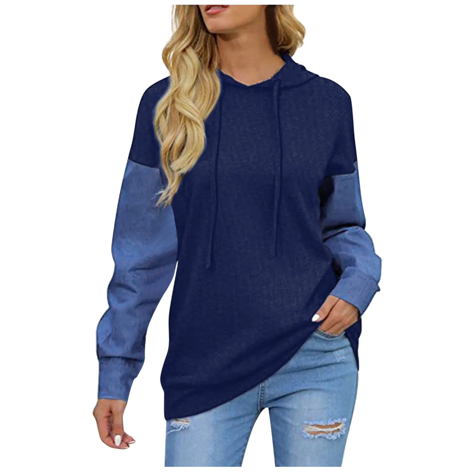 Fall Women Long Sleeve Hoodies 2021 New Hooded Sweatshirt Pullover Top Color Block Splicing Hoodie Tops
Fall Women Long Sleeve Hoodies 2021 New Hooded Sweatshirt Pullover Top Color Block Splicing Hoodie Tops
