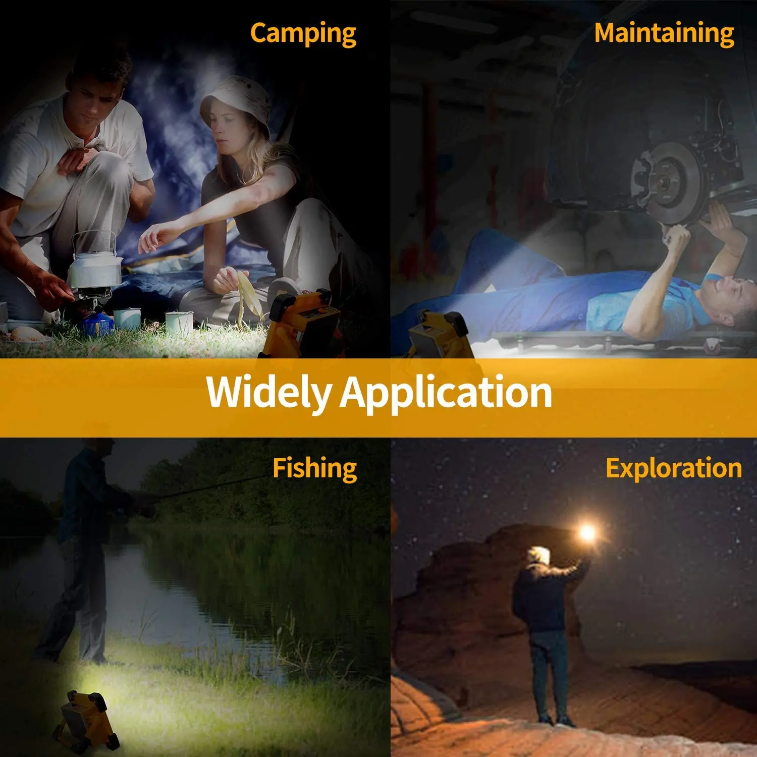 LED Work Lamp with 9000mAh Power Bank 160W Portable COB Work Light Solar Charging Searchlight Flood Light Waterproof Spotlight 
LED Work Lamp with 9000mAh Power Bank 160W Portable COB Work Light Solar Charging Searchlight Flood Light Waterproof Spotlight