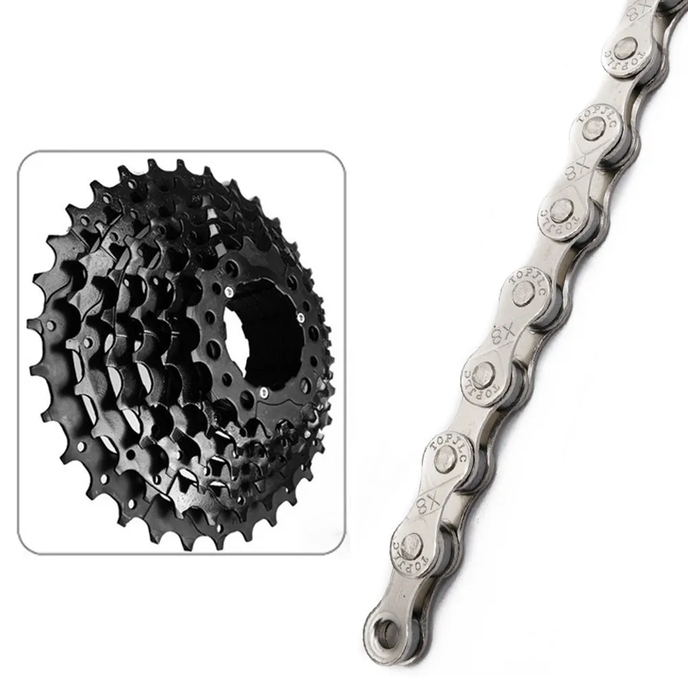 1pc Bicycle Chain 24*8.5*2cm Bright Carbon Steel Electroplated Silver 18 21 24 Variable Speed
1pc Bicycle Chain 24*8.5*2cm Bright Carbon Steel Electroplated Silver 18 21 24 Variable Speed