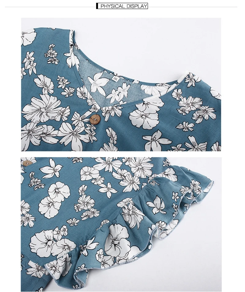 Women floral print summer dress Casual Work short sleeve loose sash beach dress elegant ruffle boho high waist midi dress 2020
Women floral print summer dress Casual Work short sleeve loose sash beach dress elegant ruffle boho high waist midi dress 2020