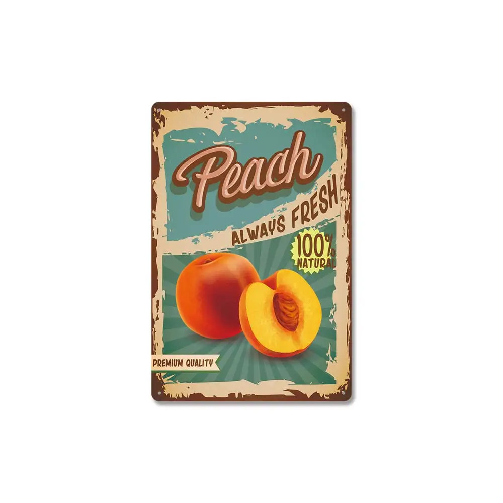 CAI Bai Hui Retro Metal Tin Sign, Fruit Always Fresh!Suitable for Coffee Office Bar Yard Club Home Wall Retro Decoration
CAI Bai Hui Retro Metal Tin Sign, Fruit Always Fresh!Suitable for Coffee Office Bar Yard Club Home Wall Retro Decoration