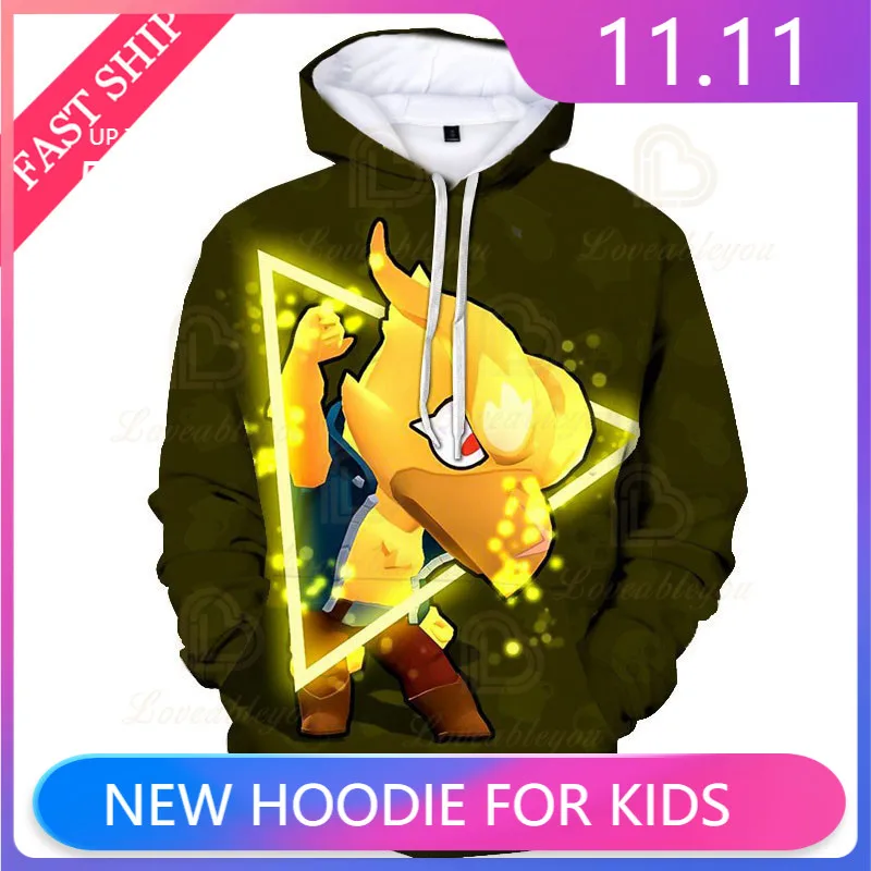 Browlers Spike and Star,MAX Child Kids Hoodies Shooting Game 3d Sweatshirt Girls Harajuku Long Sleeve Jacket Coat Boys Clothes
Browlers Spike and Star,MAX Child Kids Hoodies Shooting Game 3d Sweatshirt Girls Harajuku Long Sleeve Jacket Coat Boys Clothes
