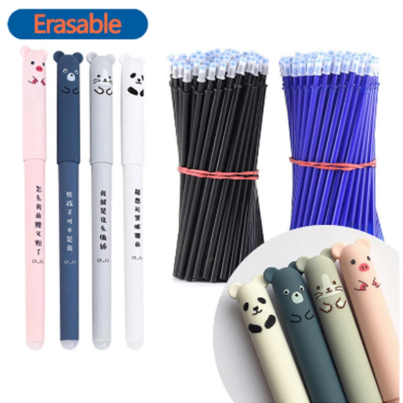 4+20 PCS/LOT 0.38mm Erasable gel pen Normal Blue Black Ballpoint Pen Refill School Writing Supplies Office Stationery
4+20 PCS/LOT 0.38mm Erasable gel pen Normal Blue Black Ballpoint Pen Refill School Writing Supplies Office Stationery
