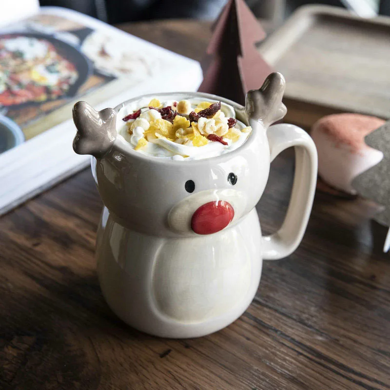 Elk Ceramic Mugs Christmas Mug Coffee Cup Nordic Hand-Painted Relief Copo For Home Copos Kitchen Accessories New Year Gift
Elk Ceramic Mugs Christmas Mug Coffee Cup Nordic Hand-Painted Relief Copo For Home Copos Kitchen Accessories New Year Gift
