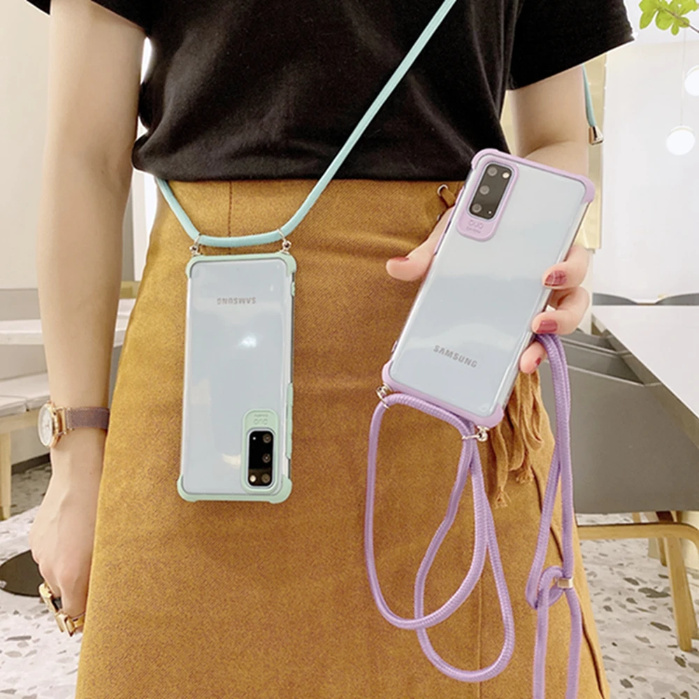 Clear Soft Phone Case Crossbody Cord Lanyards With Rope For Samsung Galaxy A10 A20E A50 A51 A71 A31 A41 A70 S10 20 Note 20 Cover
Clear Soft Phone Case Crossbody Cord Lanyards With Rope For Samsung Galaxy A10 A20E A50 A51 A71 A31 A41 A70 S10 20 Note 20 Cover
