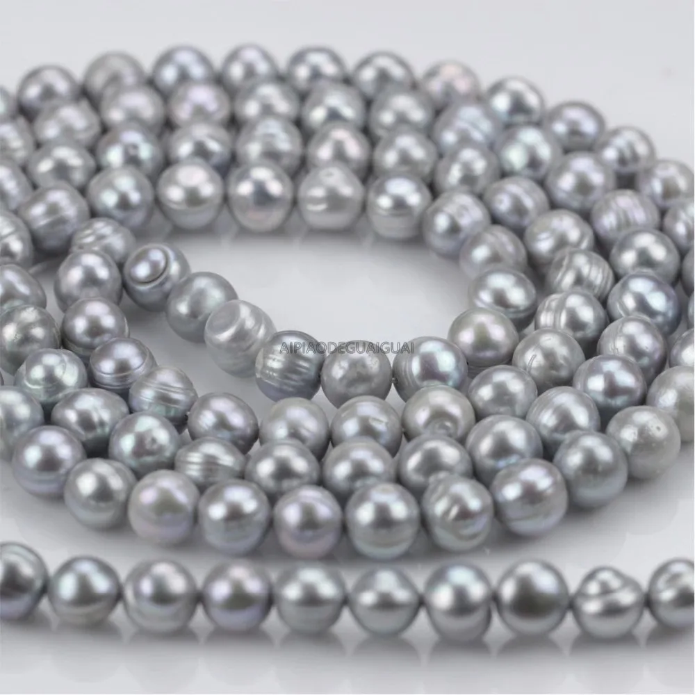 APDGG Genuine wholesale 5strands 11mm potato A ringed unique dyed silver grey pearl strands loose beads women lady jewelry DIY
APDGG Genuine wholesale 5strands 11mm potato A ringed unique dyed silver grey pearl strands loose beads women lady jewelry DIY