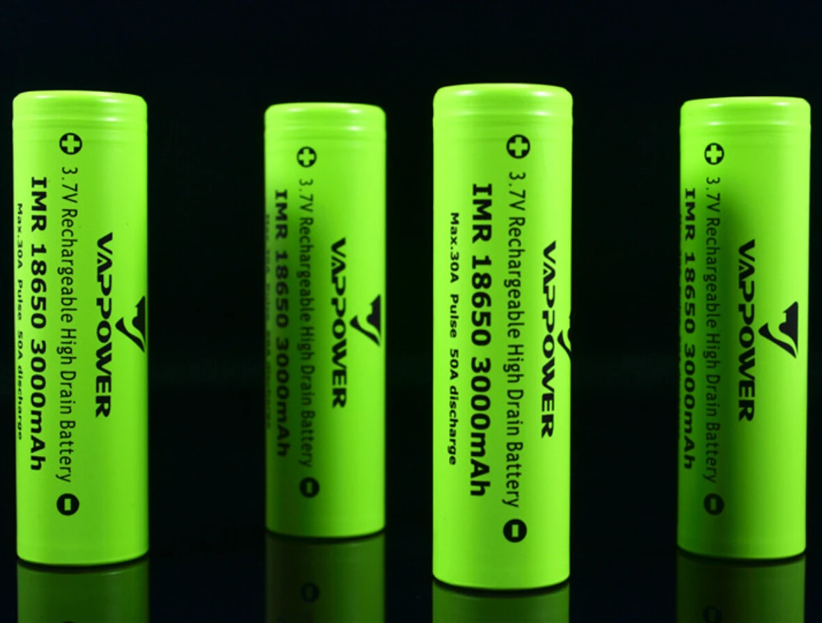 35A разряд высокой мощности 3,7 V VAPPOWER IMR18650 3000mAh литиевая батарея высокой мощности
35A разряд высокой мощности 3,7 V VAPPOWER IMR18650 3000mAh литиевая батарея высокой мощности