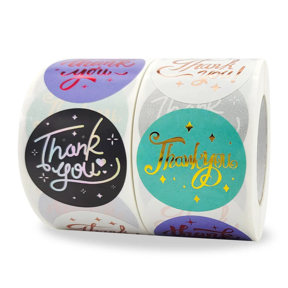 1.5 Inch 500 Pcs/Roll,Colorful Bronzing Thank You Label Stickers for Baking Gift Card, Party, Package Wrapping Small Business
1.5 Inch 500 Pcs/Roll,Colorful Bronzing Thank You Label Stickers for Baking Gift Card, Party, Package Wrapping Small Business