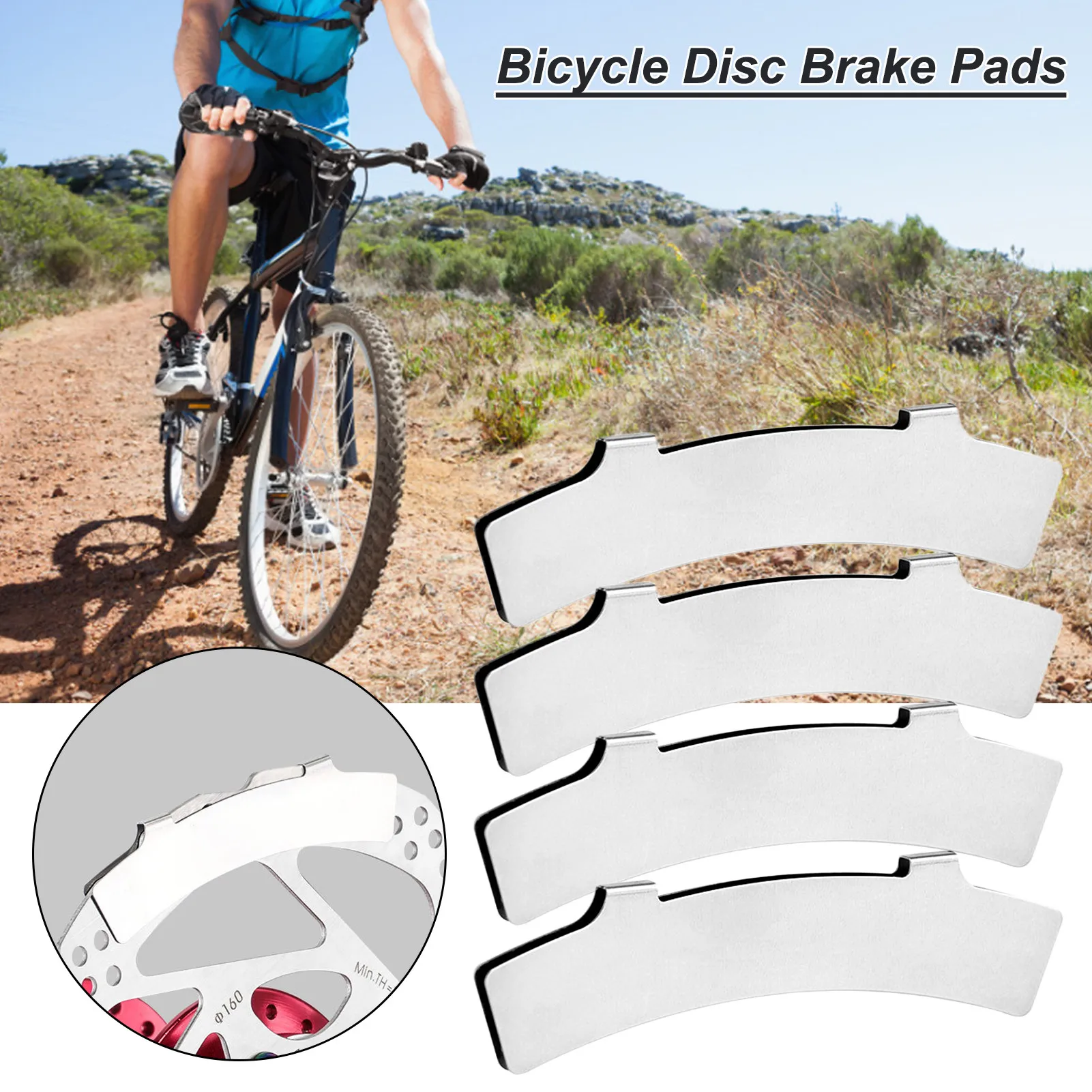 

4pcs MTB Disc Brake Pads Adjusting Tool Bicycle Pads Mounting Assistant Brake Pads Rotor Alignment Tools Spacer Bike Repair Kit