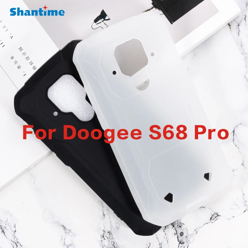 Силиконовый защитный чехол Для Doogee S68 Pro Мягкий ТПУ для телефона Pro|Бамперы| |