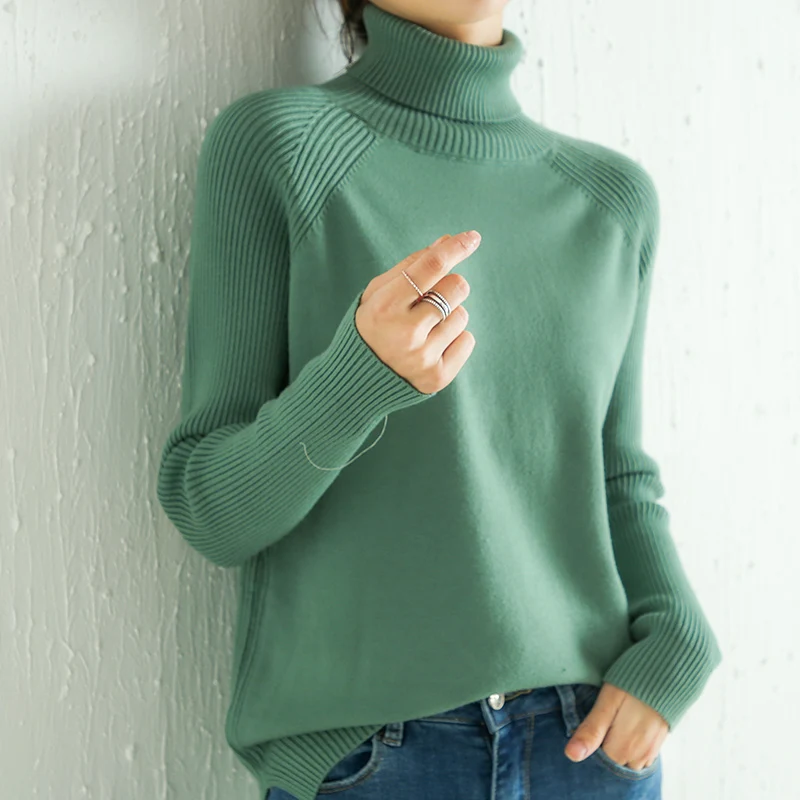2020 autumn and winter new women's sweater solid color long-sleeved high lapel pull-down slim slim cashmere sweater
2020 autumn and winter new women's sweater solid color long-sleeved high lapel pull-down slim slim cashmere sweater