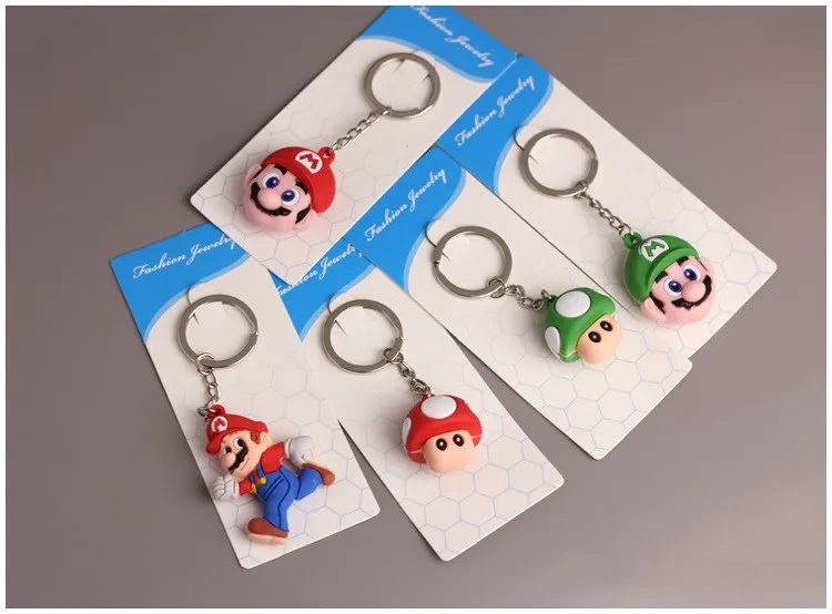 Fashion Mario Bros. Key Rings Cute Pvc Silicone Creative Pendant Doll KeychainLover Men Women Student Gifts Cartoon Key Chains
Fashion Mario Bros. Key Rings Cute Pvc Silicone Creative Pendant Doll KeychainLover Men Women Student Gifts Cartoon Key Chains