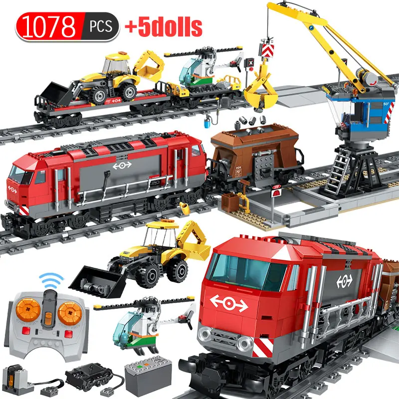 1078pcs Rc Train Building Blocks Technical Railway City Track Train Helicopter Truck Station Bricks Toys For Children Kid Gift
1078pcs Rc Train Building Blocks Technical Railway City Track Train Helicopter Truck Station Bricks Toys For Children Kid Gift