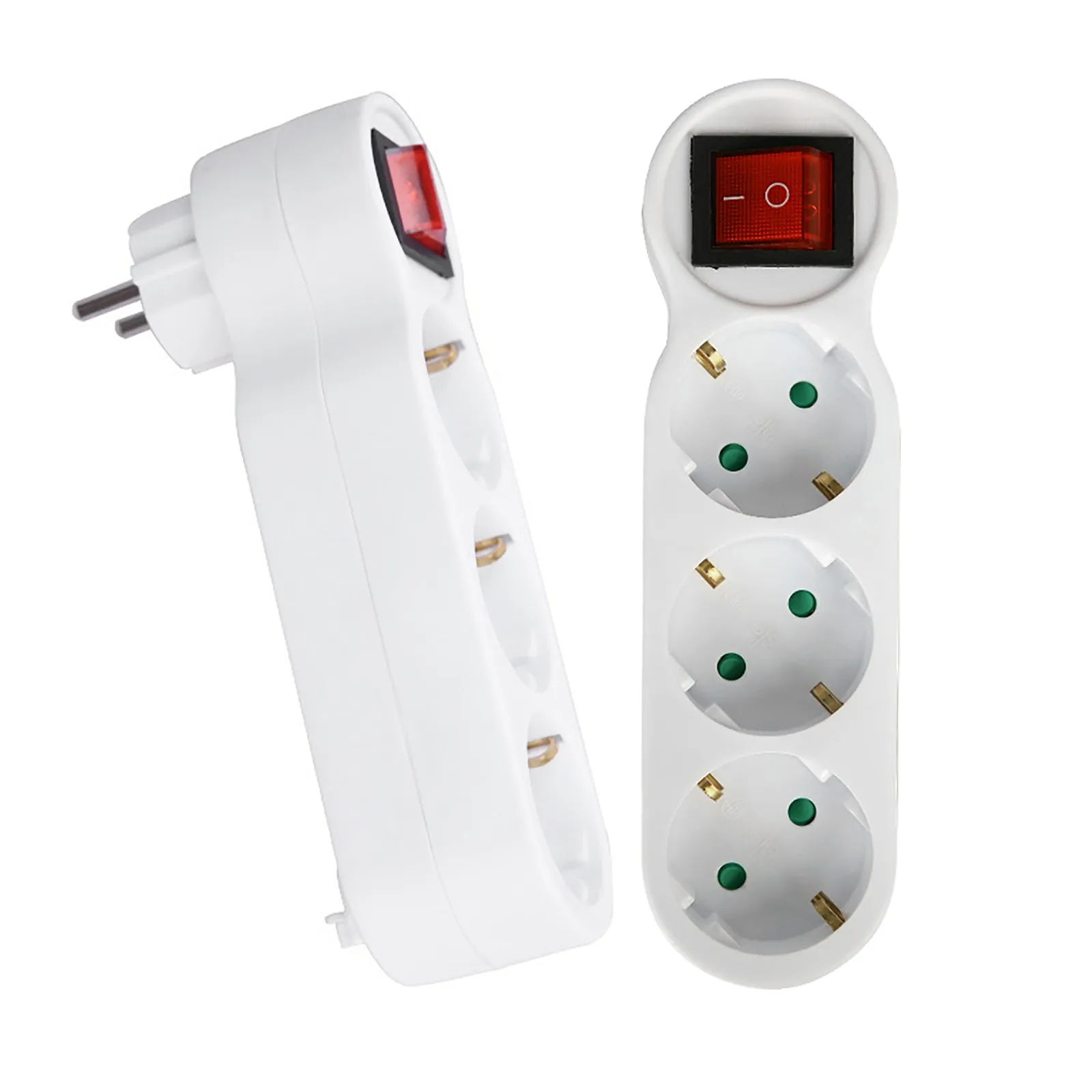 EU Electric Socket Power Strip European Standard 16A 250V 3 Way Extened Socket 4.8mm German Power Extension Plug Converter #M
EU Electric Socket Power Strip European Standard 16A 250V 3 Way Extened Socket 4.8mm German Power Extension Plug Converter #M