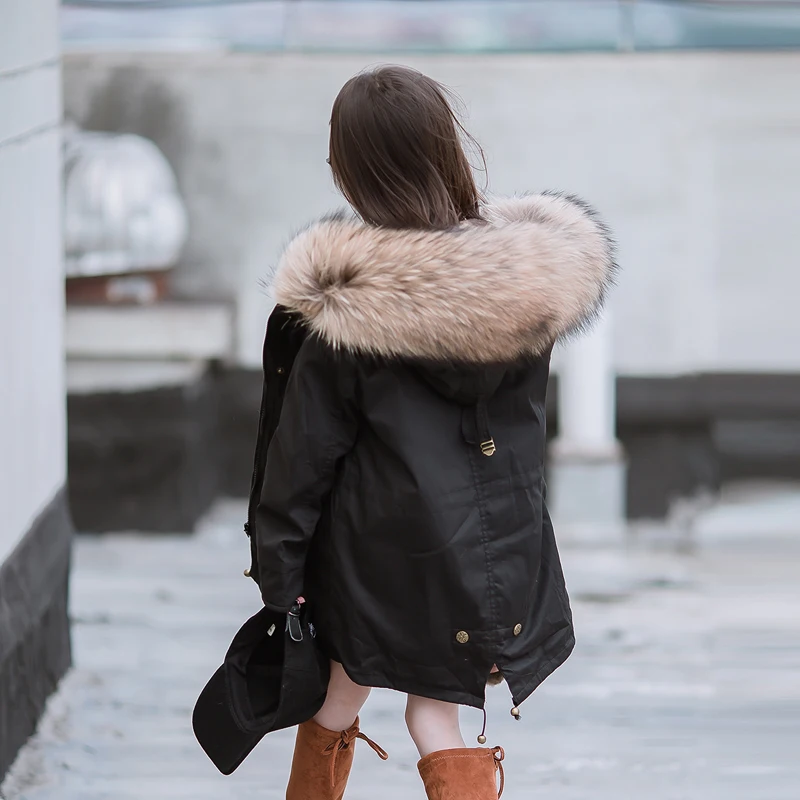 JKP Real Rabbit Fur Girls Coats and Jackets Winter Warm Children Natural Raccoon Fur Collar Fashion Coat Parka
JKP Real Rabbit Fur Girls Coats and Jackets Winter Warm Children Natural Raccoon Fur Collar Fashion Coat Parka