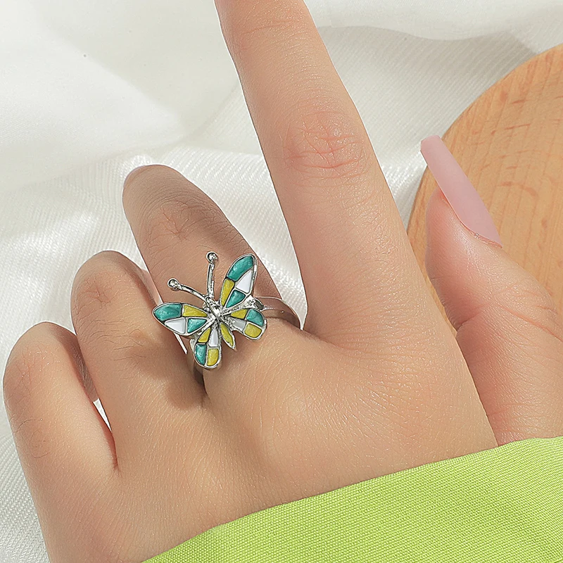 Fashion Colorful Butterfly Animal Design Ring Blue Fire Opal Rings for Women Bohemian Accessories Jewelry Wedding Party Gifts
Fashion Colorful Butterfly Animal Design Ring Blue Fire Opal Rings for Women Bohemian Accessories Jewelry Wedding Party Gifts