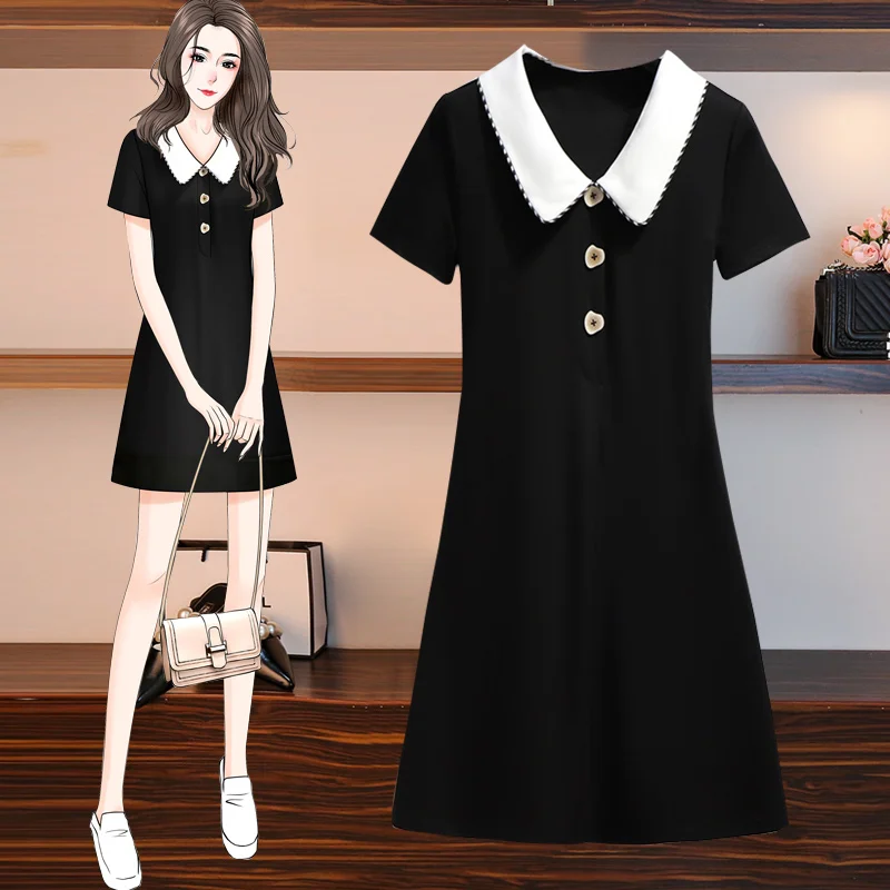 EHQAXIN 2021Summer Fashion Ladies Dress Doll Collar Button Short Sleeve Slim Long Skirt For Girls Sweet College Style L-4XL
EHQAXIN 2021Summer Fashion Ladies Dress Doll Collar Button Short Sleeve Slim Long Skirt For Girls Sweet College Style L-4XL