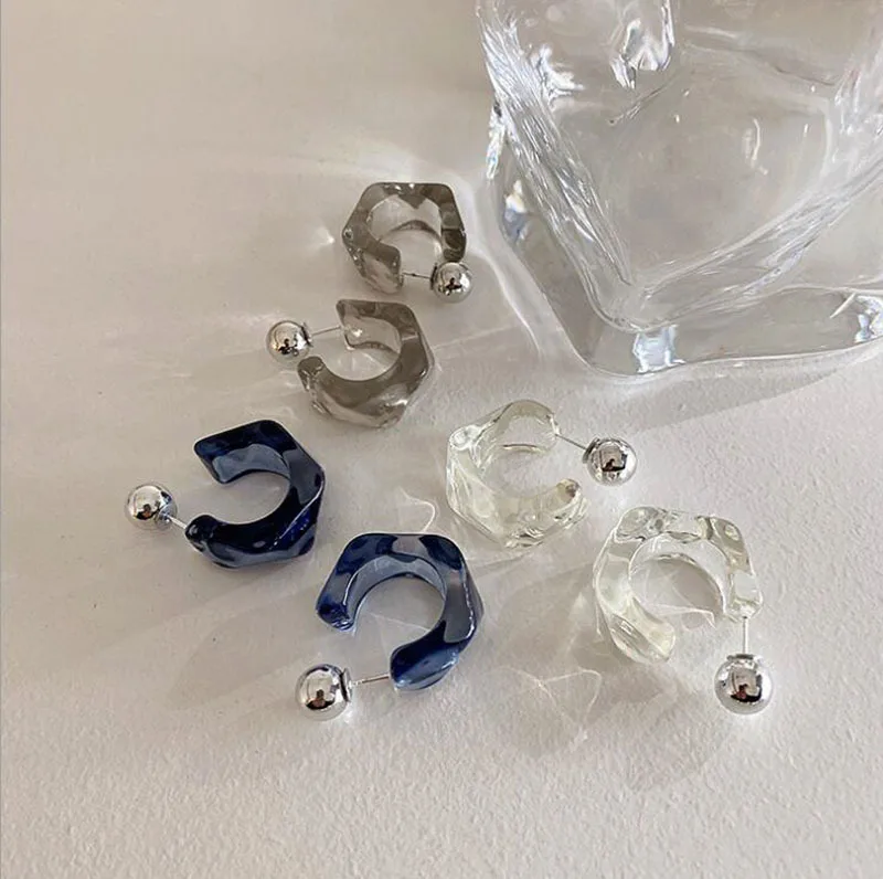 2021 New Korea Clear Acrylic Geometric C-shaped Hoop Earrings For Women Girls Trends Hanging Earrings Party Travel Jewelry Gifts
2021 New Korea Clear Acrylic Geometric C-shaped Hoop Earrings For Women Girls Trends Hanging Earrings Party Travel Jewelry Gifts