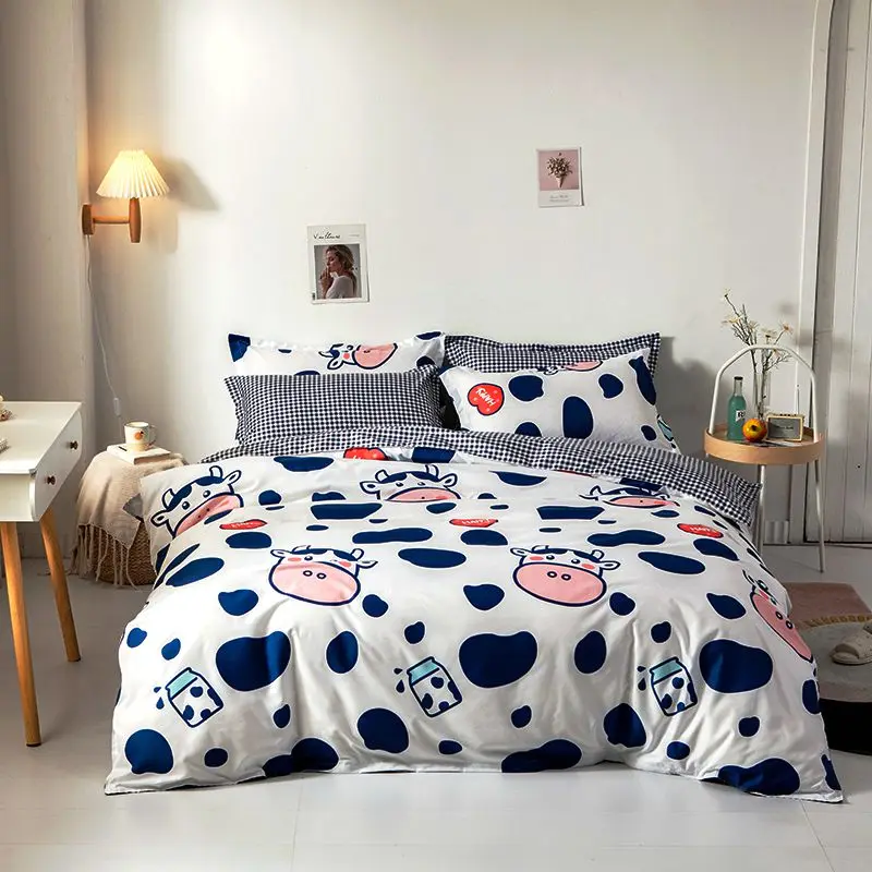 Cartoon Cows Duvet Cover Set Twin Kids Bedding Set Microfiber Comforter Quilt Cover Sheet Pillowcase Students Bedclothes Set
Cartoon Cows Duvet Cover Set Twin Kids Bedding Set Microfiber Comforter Quilt Cover Sheet Pillowcase Students Bedclothes Set