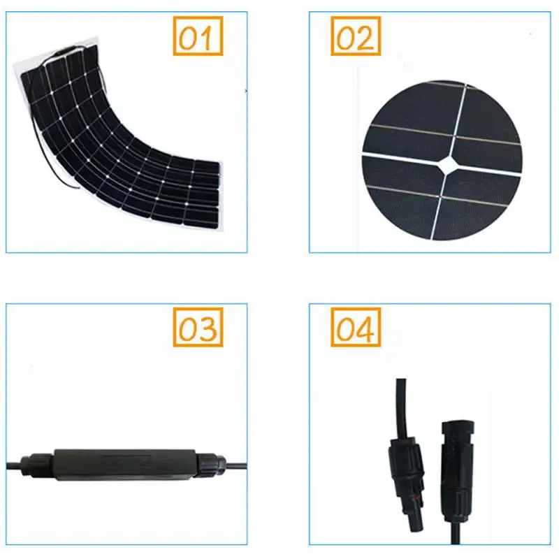 flexible solar panel 50W Dual USB Output Solar Cells Waterproof 10A/20A/30A/40A/50A/60A Controller for 12V/24V Battery Charger
flexible solar panel 50W Dual USB Output Solar Cells Waterproof 10A/20A/30A/40A/50A/60A Controller for 12V/24V Battery Charger
