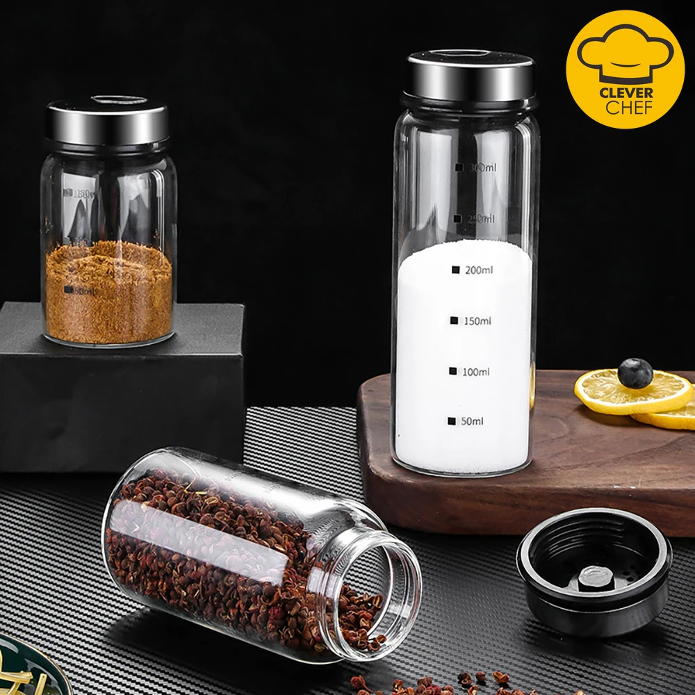 Kitchen Spice Jar Spice Container 150ml 200ml 300ml Anti-collision Three-hole High Borosilicate Glass Seasoning Bottle
Kitchen Spice Jar Spice Container 150ml 200ml 300ml Anti-collision Three-hole High Borosilicate Glass Seasoning Bottle