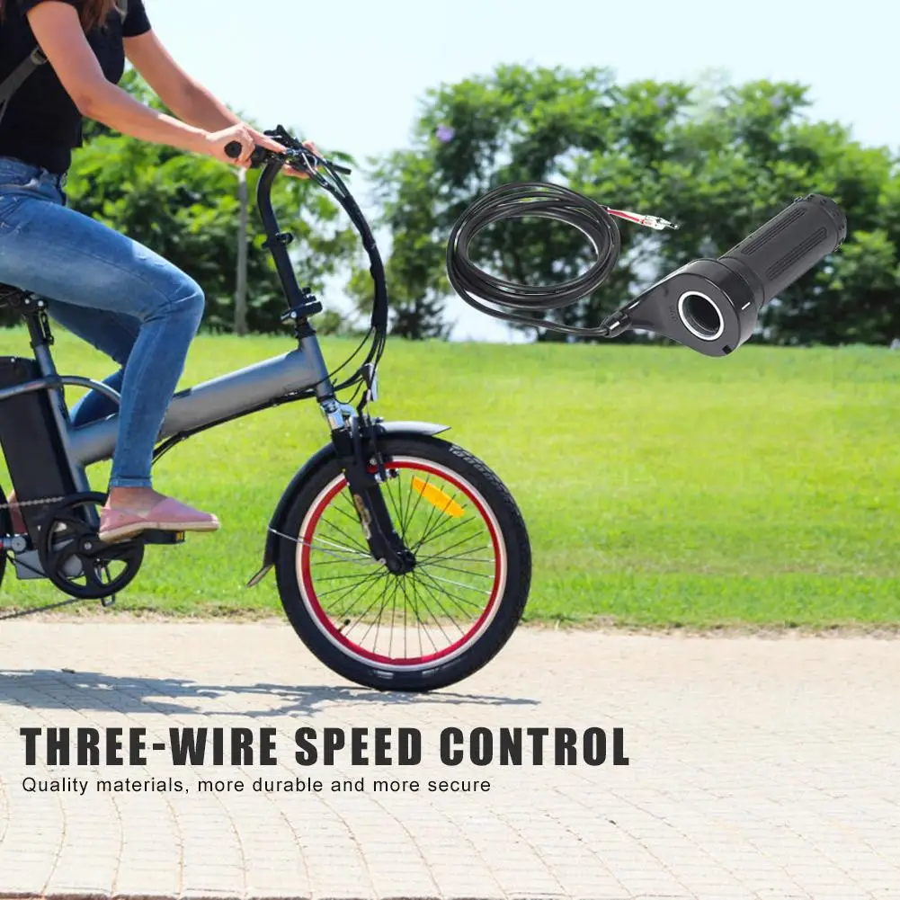 Twist Throttle Grip Electric Bike 24V 36V 48V Accelerator For Bicycle E-bike Scooter Speed Handlebar | Спорт и развлечения
