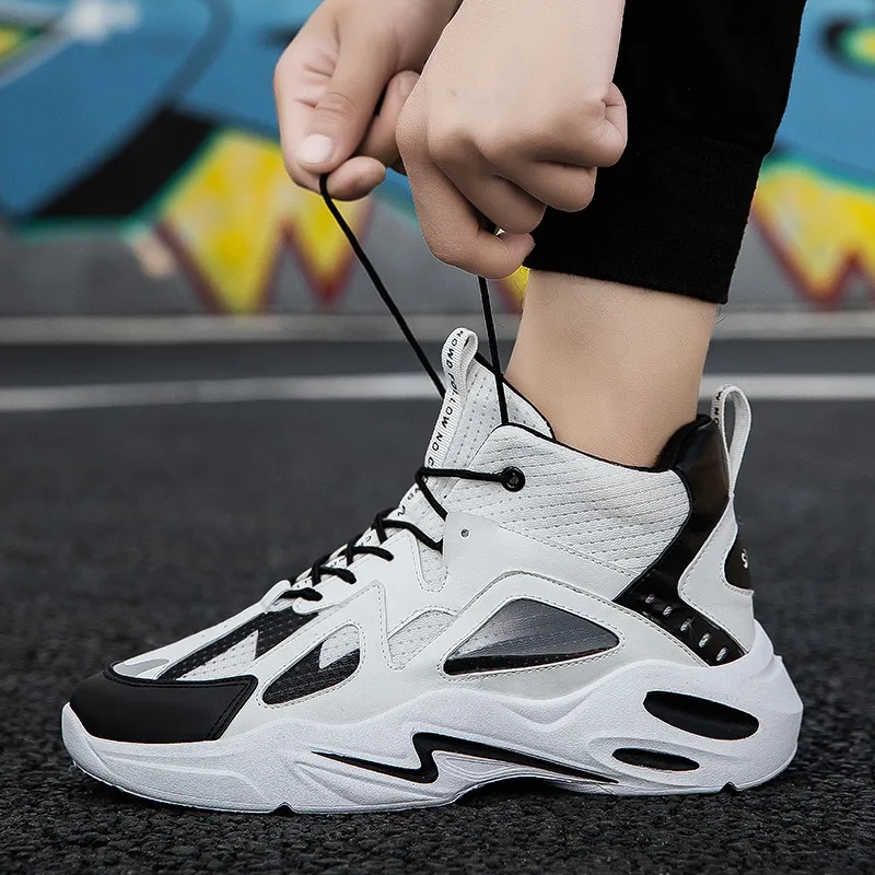 New high top men's casual shoes thick bottom youth basketball shoes for men outdoor jogging travel shoes zapatos de hombre
New high top men's casual shoes thick bottom youth basketball shoes for men outdoor jogging travel shoes zapatos de hombre