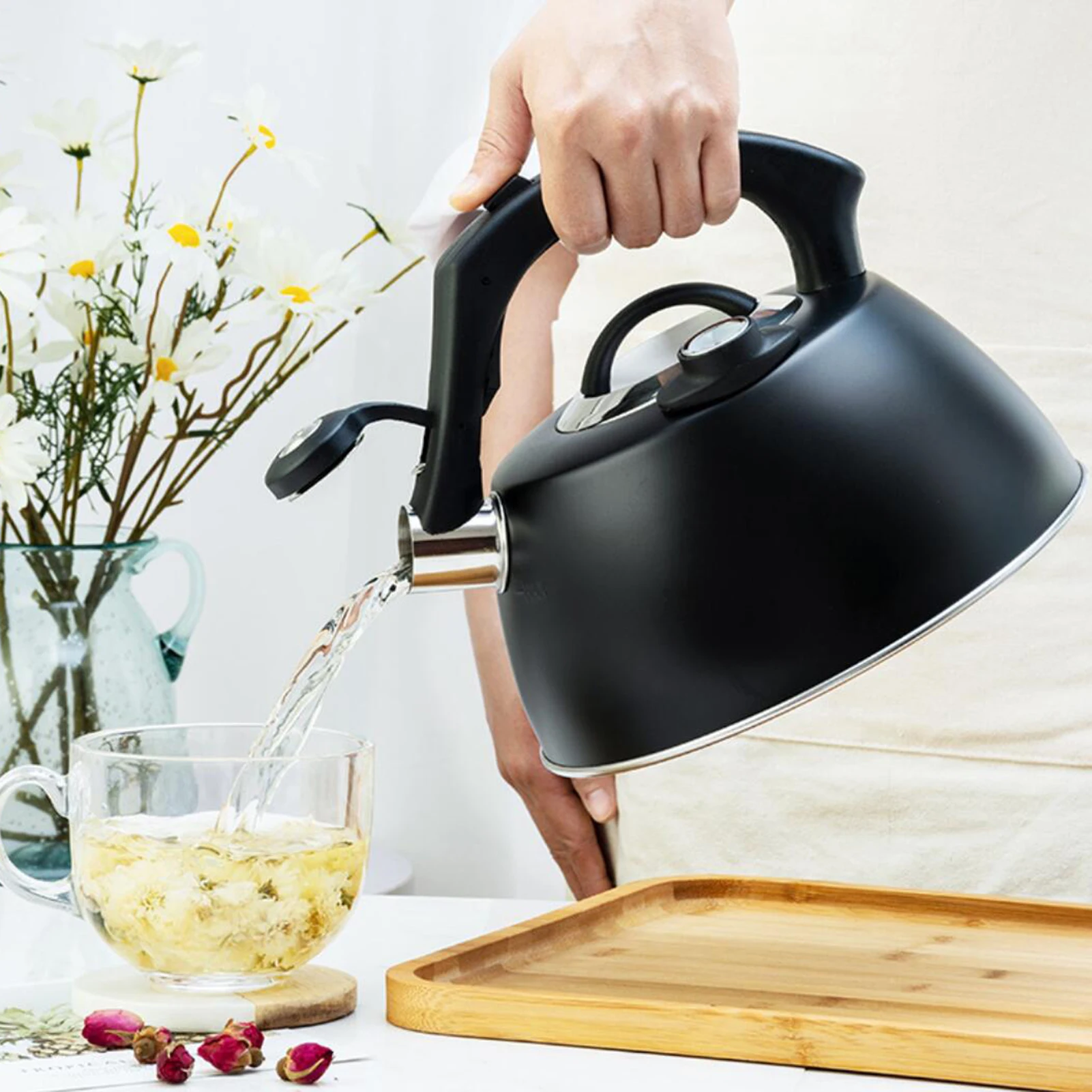 Stainless Steel Teapot Coffee Pot Whistling Tea Kettle Stainless Steel Teapot For All Stove Tops
Stainless Steel Teapot Coffee Pot Whistling Tea Kettle Stainless Steel Teapot For All Stove Tops