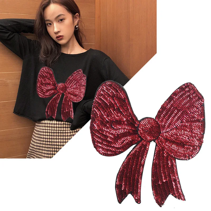 Sew on Patches Sequins Bowknot Red White Deal with It Clothing Pattern Decoration DIY Fashion Style Cartoon Large Biker Patch
Sew on Patches Sequins Bowknot Red White Deal with It Clothing Pattern Decoration DIY Fashion Style Cartoon Large Biker Patch