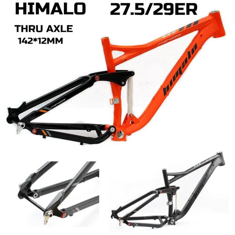 New soft tail mountain bike frame 27.5"29" bucket shaft frame 142*12mm shock absorption mountain bike himalo mountain bike frame
New soft tail mountain bike frame 27.5"29" bucket shaft frame 142*12mm shock absorption mountain bike himalo mountain bike frame