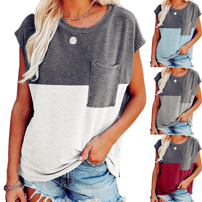 Summer Fashion Colors Sexy Patchwork Pocket Women Plus Sizes Loose Big Large Vintage Ruffles Fashion T Shirts Tops Tees
Summer Fashion Colors Sexy Patchwork Pocket Women Plus Sizes Loose Big Large Vintage Ruffles Fashion T Shirts Tops Tees