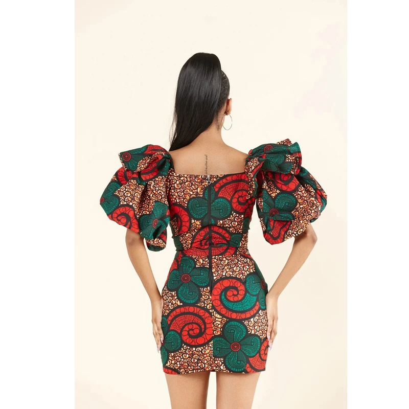 2021 Summer New Sexy African Clothes for Women Flower Printing Mini Dress Casual Flared Sleeve Elegant Evening Dresses Fashion
2021 Summer New Sexy African Clothes for Women Flower Printing Mini Dress Casual Flared Sleeve Elegant Evening Dresses Fashion
