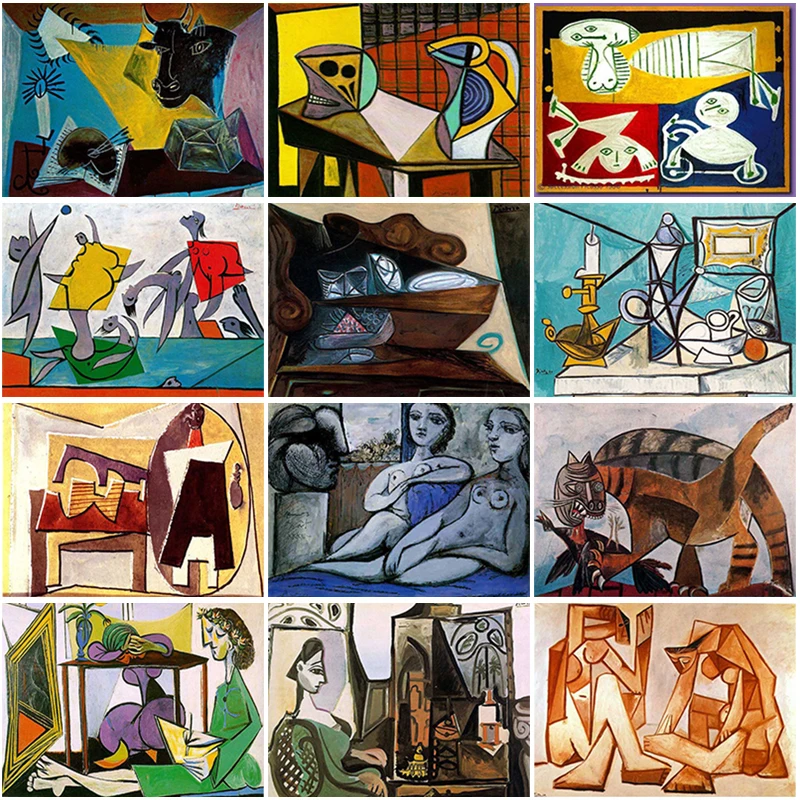 DIY 5D Diamond Painting Full Round Square Resin Mosaic Diamond Embroidery Cross Stitch Kits Craft Art Picasso's Famous Paintings
DIY 5D Diamond Painting Full Round Square Resin Mosaic Diamond Embroidery Cross Stitch Kits Craft Art Picasso's Famous Paintings