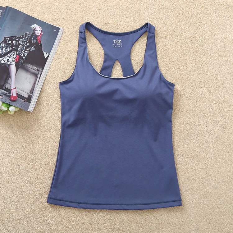 New yoga tops ladies back clip yoga clothing spring and summer models with chest pad quick-drying sports t-shirt fitness clothes
New yoga tops ladies back clip yoga clothing spring and summer models with chest pad quick-drying sports t-shirt fitness clothes