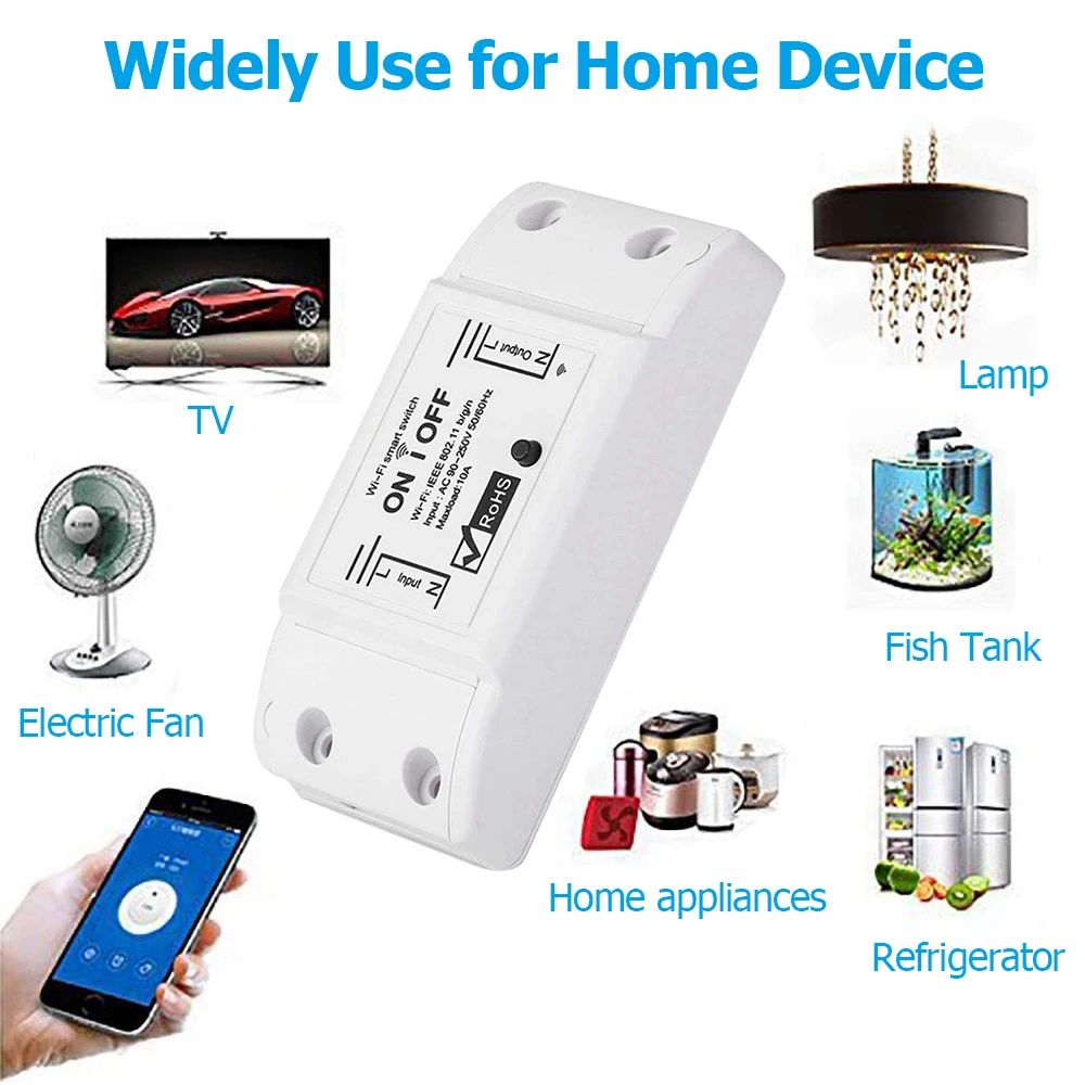 WiFi DIY 10A Alexa Google D30 
WiFi DIY 10A Alexa Google D30