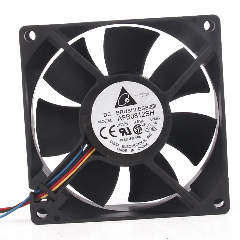 Новинка Delta AFB0812SH 80x80x25 мм 12 В 8025 а 8 см 4-контактный PWM Gale объемный корпус процессора охлаждающий вентилятор для шкафа
Новинка Delta AFB0812SH 80x80x25 мм 12 В 8025 а 8 см 4-контактный PWM Gale объемный корпус процессора охлаждающий вентилятор для шкафа