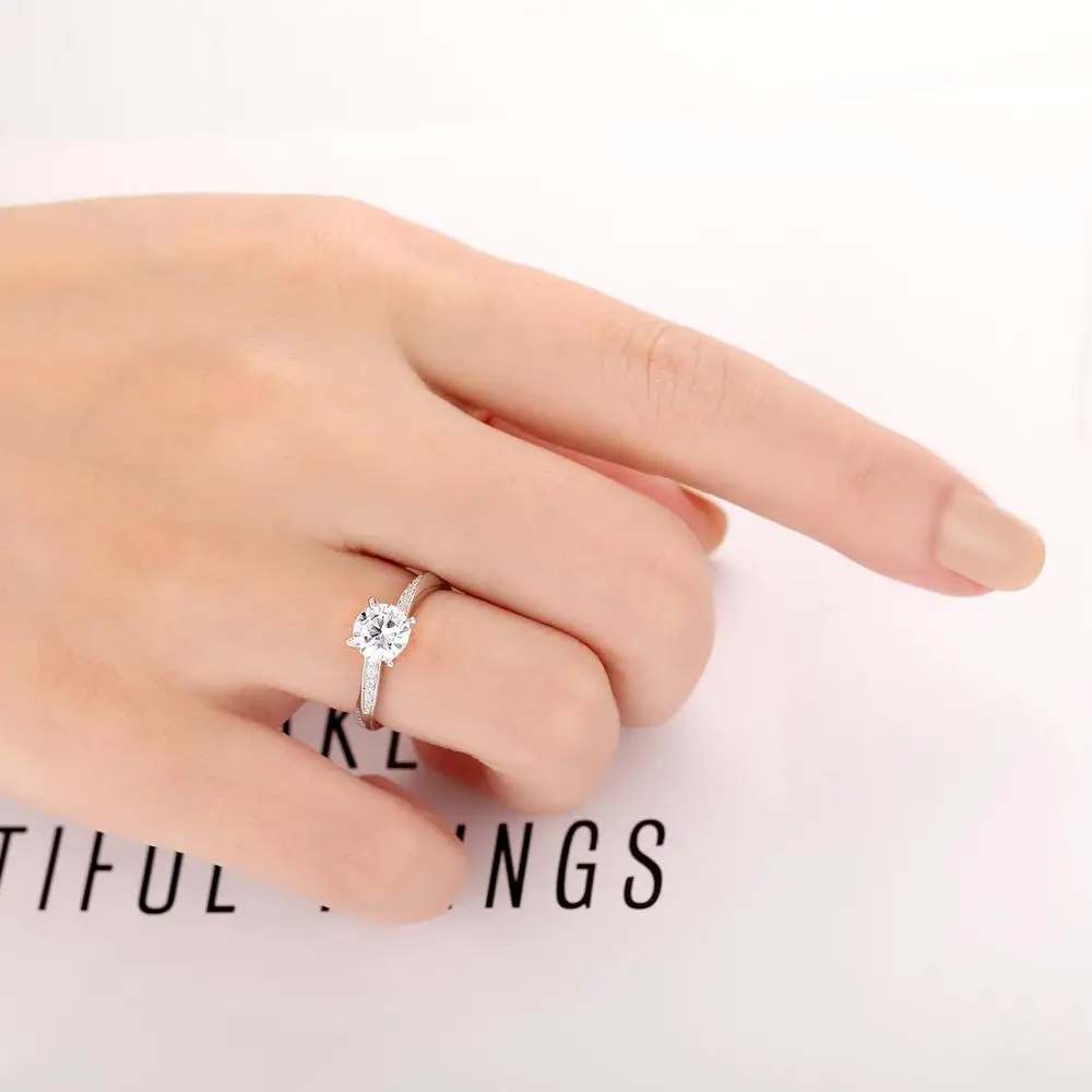 LASAMERO Retro Classic Half Eternity Accents Ring 1.00CT Round Cut 6.5MM Moissanites Promise Ring Solid 14K Gold Engagement Ring
LASAMERO Retro Classic Half Eternity Accents Ring 1.00CT Round Cut 6.5MM Moissanites Promise Ring Solid 14K Gold Engagement Ring