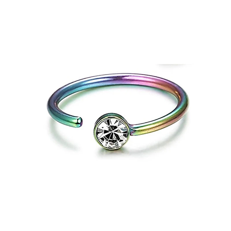 New body piercing C-shaped stainless steel diamond nose nail fake nose ring jewelry
New body piercing C-shaped stainless steel diamond nose nail fake nose ring jewelry