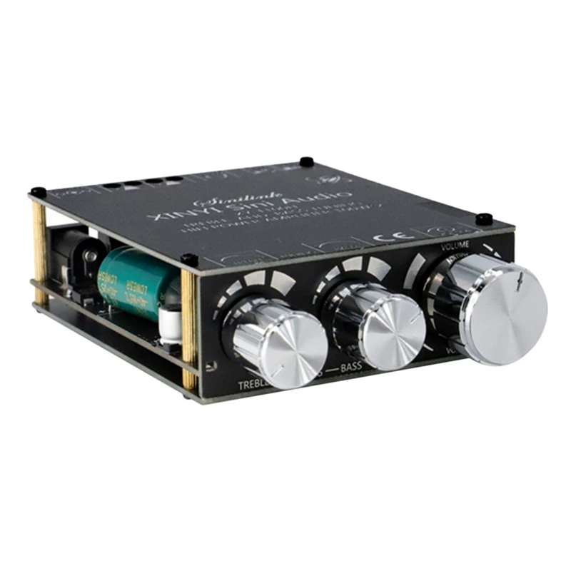 Bluetooth 5.0 TPA3116D2 Module High Bass Adjustment Stereo Digital Amplifier Board Module 100Wx2 Amplifier XY-T100H
Bluetooth 5.0 TPA3116D2 Module High Bass Adjustment Stereo Digital Amplifier Board Module 100Wx2 Amplifier XY-T100H
