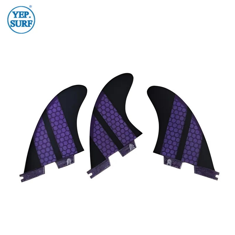 Surfboard Twin/Tri/Tri-quad fin set FCS2 Fins Honeycomb Fiberglass Purple with Black color FCSII K2.1 Fin Surf Quilhas in surfin
Surfboard Twin/Tri/Tri-quad fin set FCS2 Fins Honeycomb Fiberglass Purple with Black color FCSII K2.1 Fin Surf Quilhas in surfin