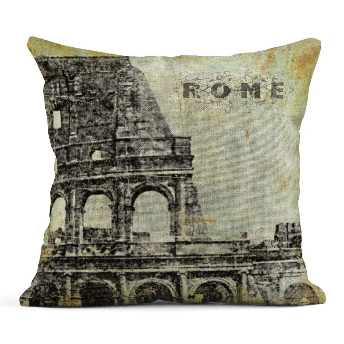 Linen Throw Pillow Cover Case Rome European Decorative Pillow Cases Covers Home Decor Square 20 x 20 Inches Pillowcases
Linen Throw Pillow Cover Case Rome European Decorative Pillow Cases Covers Home Decor Square 20 x 20 Inches Pillowcases