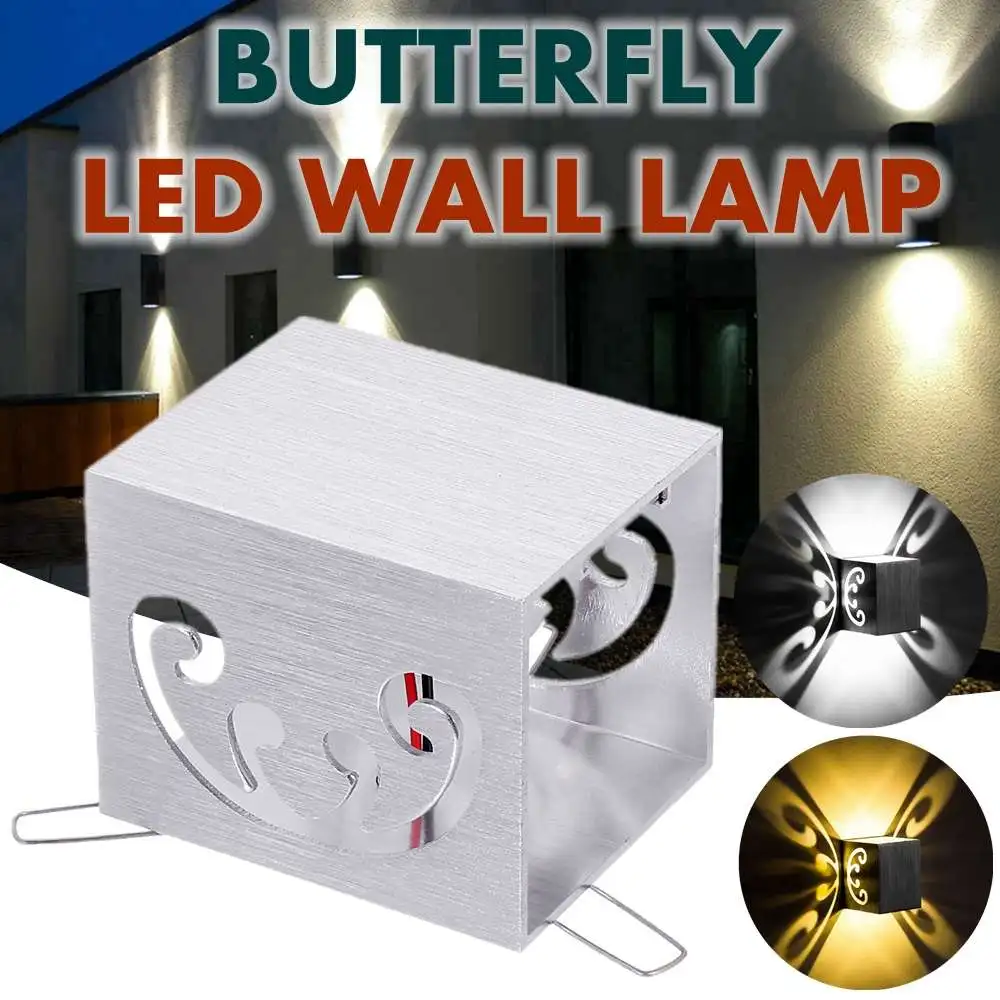 LED Wall Light Butterfly pattern LED Wall Light Aisle Stair Decorate Lighting Fixture Bedroom Bedside Lamp Aluminium AC85-260V
LED Wall Light Butterfly pattern LED Wall Light Aisle Stair Decorate Lighting Fixture Bedroom Bedside Lamp Aluminium AC85-260V