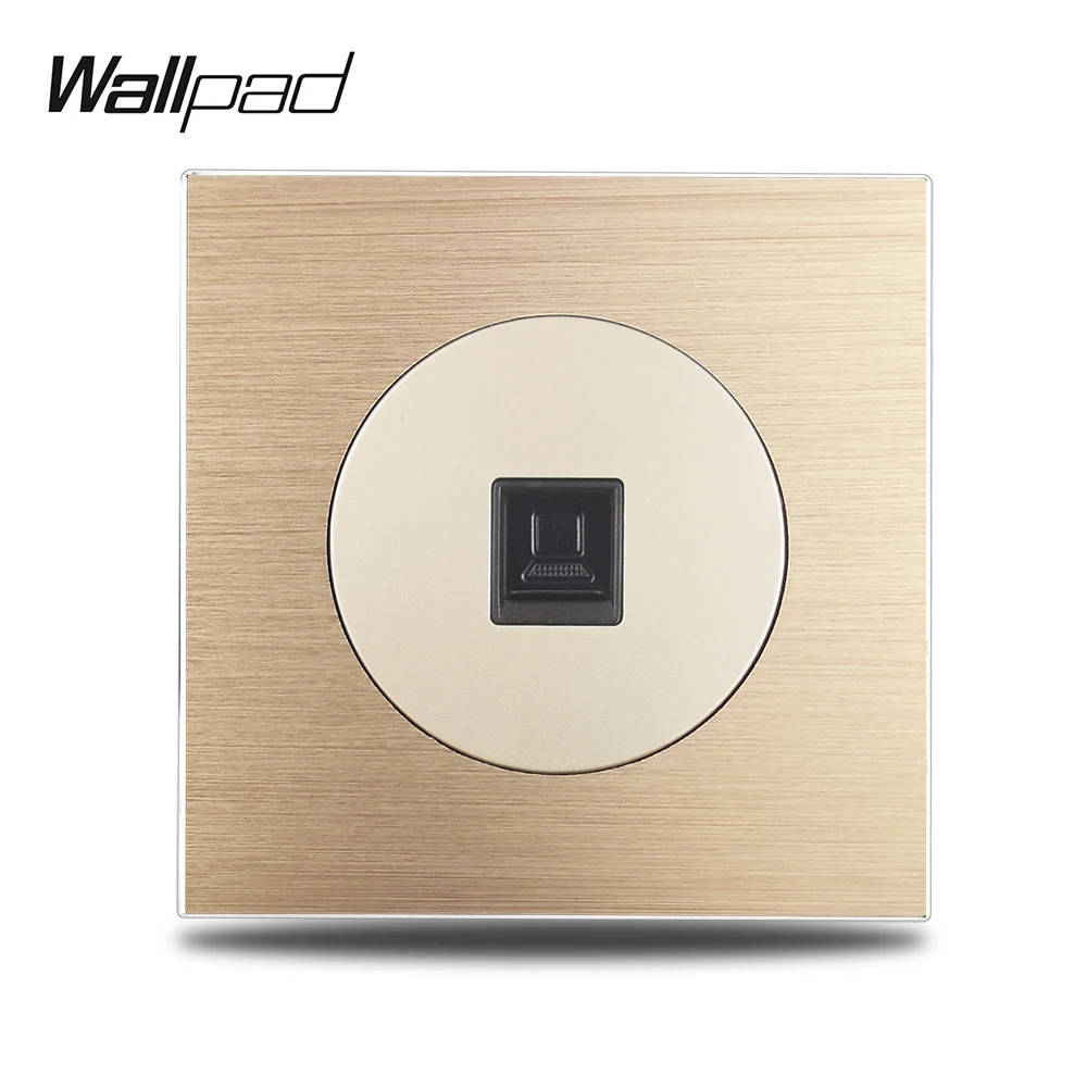 Настенная розетка Wallpad L6, золотой разъем для подключения к Интернету, разъем RJ45, с матовой алюминиевой металлической панелью
Настенная розетка Wallpad L6, золотой разъем для подключения к Интернету, разъем RJ45, с матовой алюминиевой металлической панелью